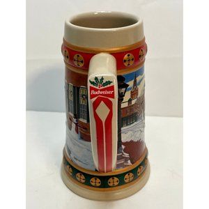 1993 Budweiser Hometown Holiday Stein mug beer brewery Clydesdale made in Brazil